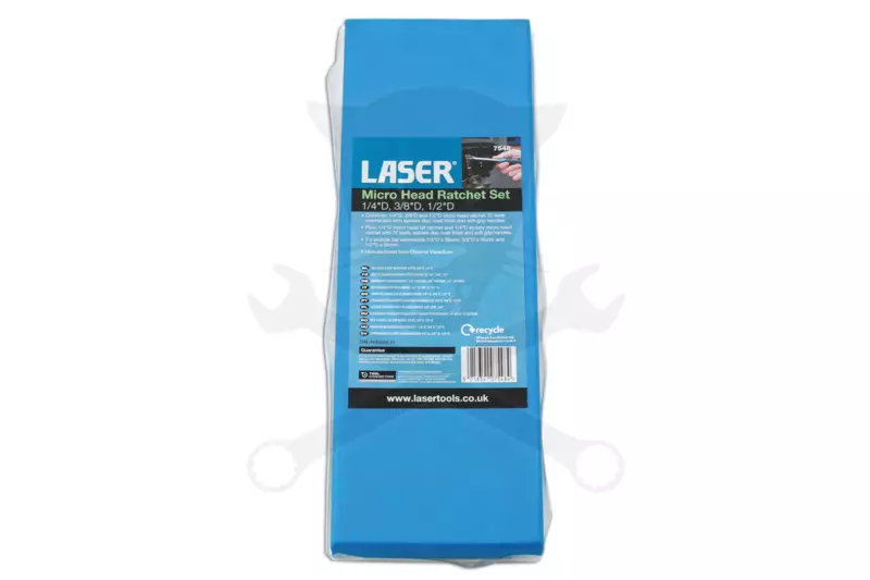 Crowa racsnis kulcs 1/4"-3/8"-1/2" Laser