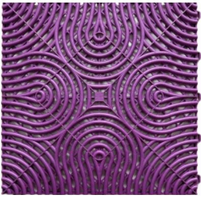 Műhelypadló - SwissDeck RibDeck Infinity 33,3x33,3cm Pearl Purple Rain