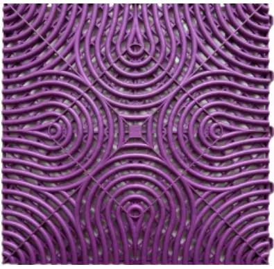 Műhelypadló - SwissDeck RibDeck Infinity 33,3x33,3cm Pearl Purple Rain