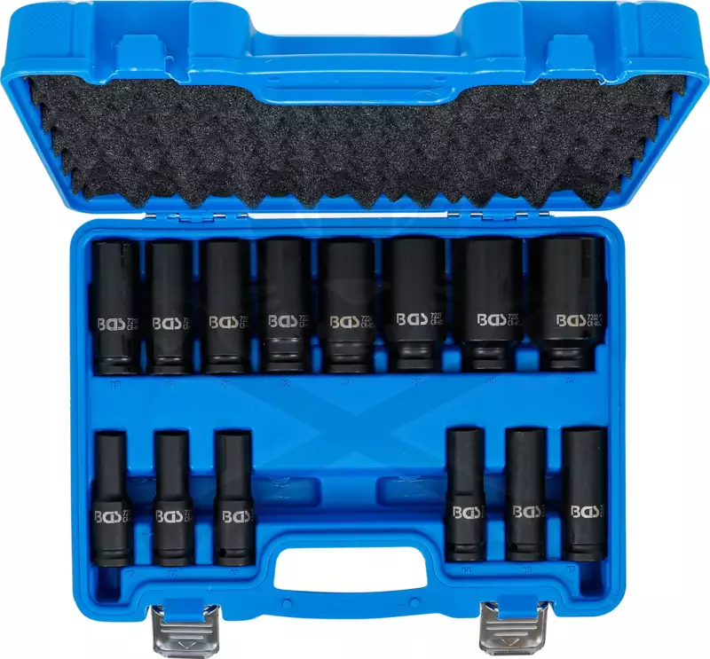 Légkulcsfej készlet 1/2" 14 db 10-32 mm metrikus hosszú BGS