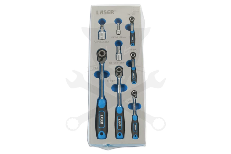 Crowa racsnis kulcs 1/4"-3/8"-1/2" Laser