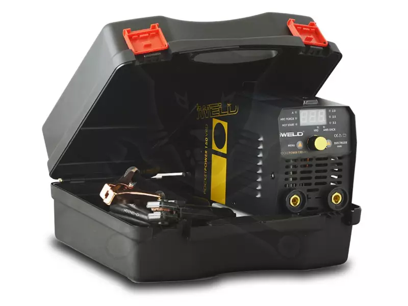 Hegesztő inverter -IGBT- Iweld Gorilla Pocketpower150 kofferes készlet