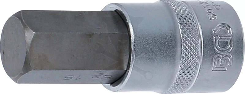 Rátűzőkulcs - crowa+bit 1/2" imbusz 19 x 70 mm BGS