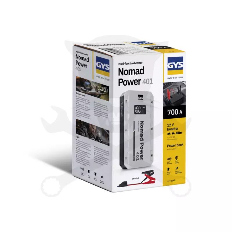 Akkumulátor bikázó-indító (starter) Lithium Nomad 350/700A, 12V