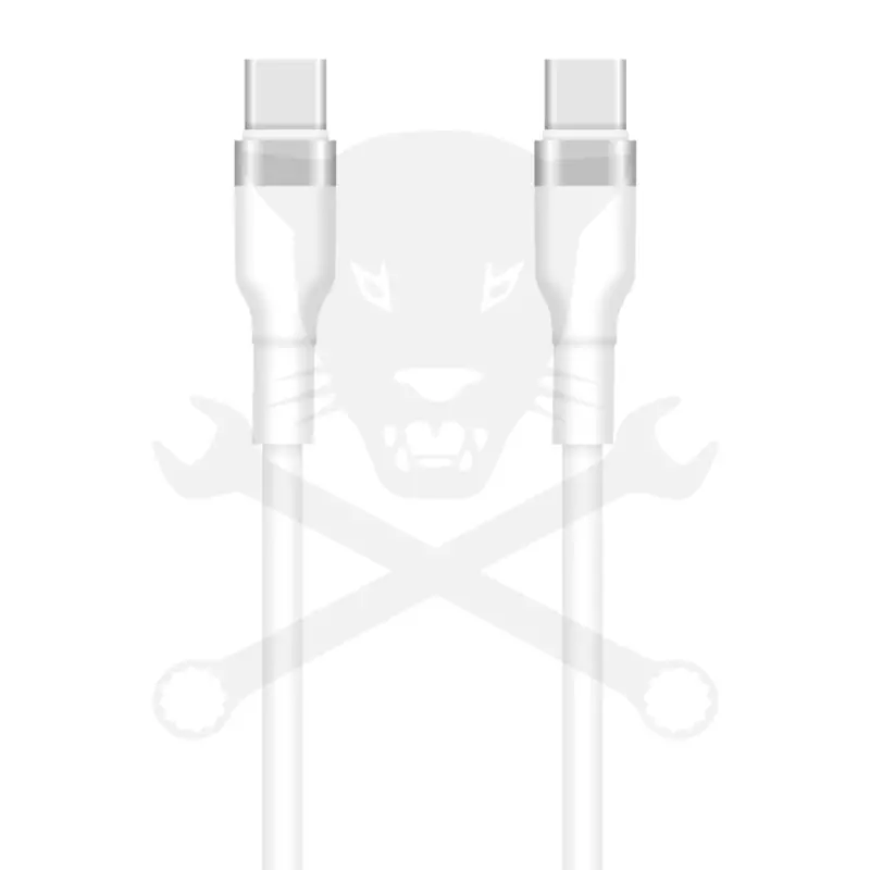 USB töltőkábel - C / C - fehér 3A - 1m - SETTY