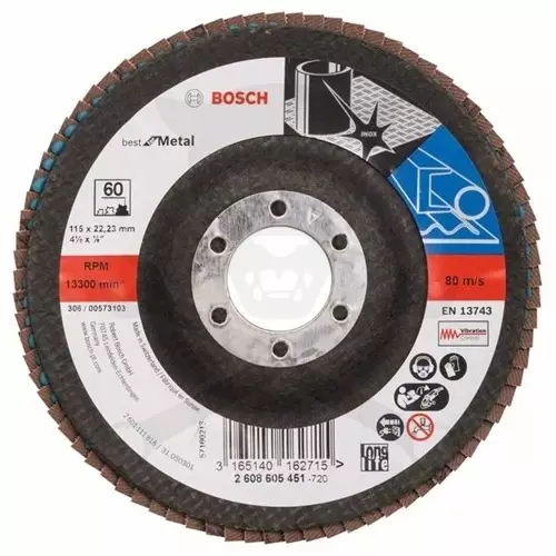 Lamellás csiszoló - D115 mm K60 B:MT - Bosch