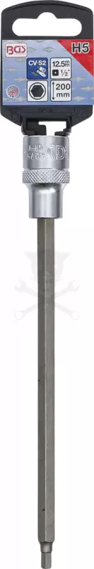 Rátűzőkulcs - crowa+bit 1/2" imbusz  5x200 mm hosszú
