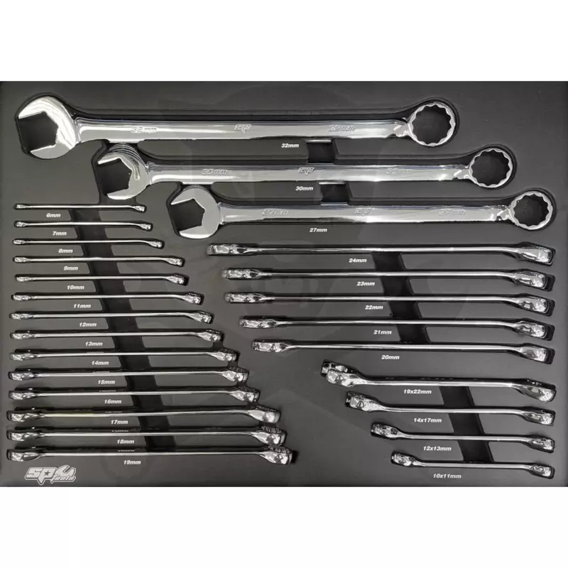 Szerszámos kocsi gyári-felszerelt 411 db-os 19 fiók CUSTOM S. PIROS -
