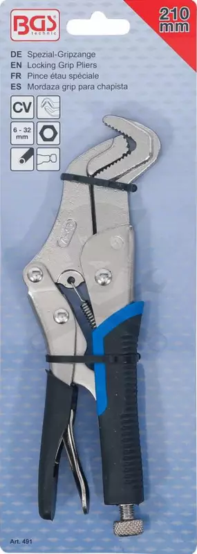 Fogó patent, önzáró 210 mm / 6 - 32 mm spec. fejjel - BGS