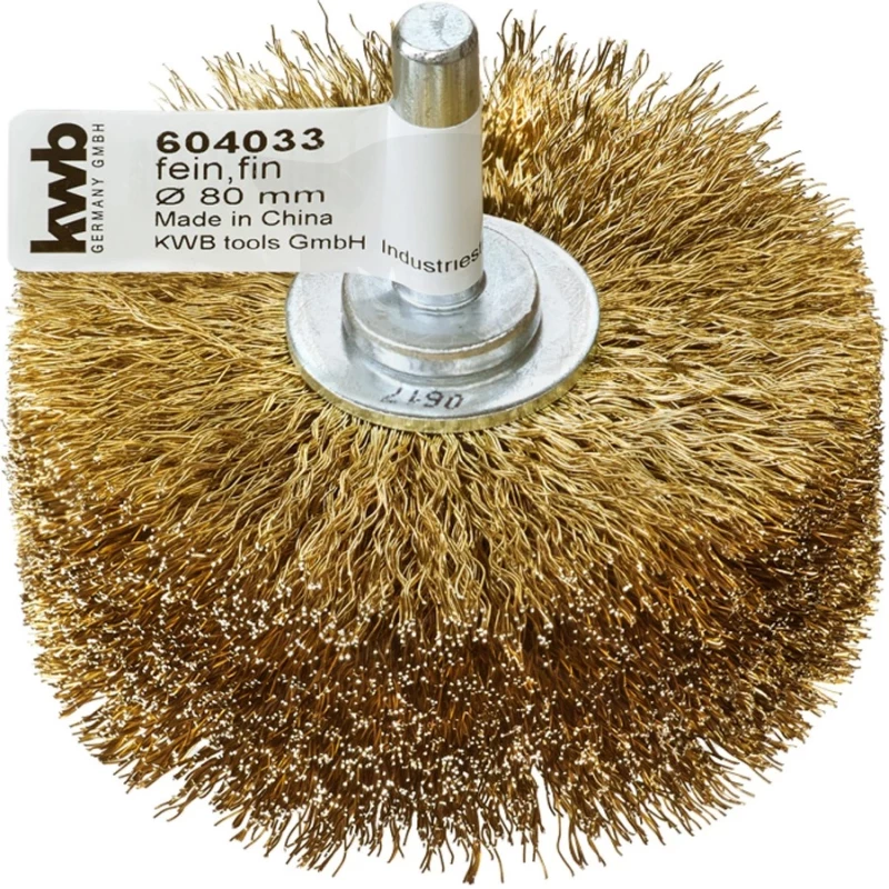 Drótkorong csapos körkefe  80 mm-es acél szálak réz bevonat  80x8mm
