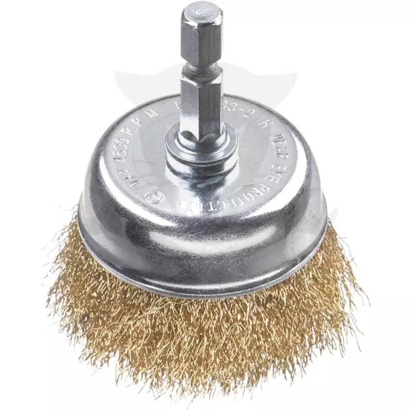 Drótkorong csapos fazékkefe  50 mm-es RÉZ szálak  50x6x0,2mm
