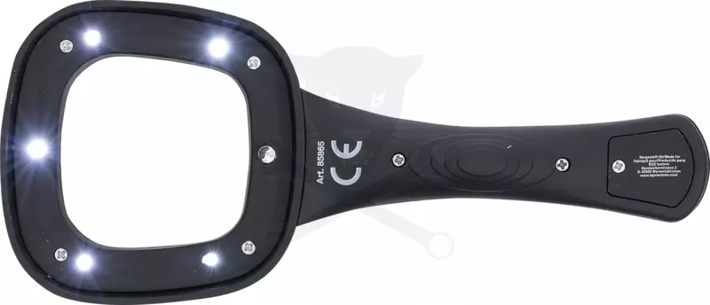 Nagyító 4x - LED világítással, D60 mm elemes BGS