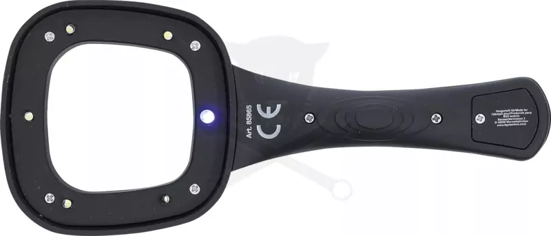 Nagyító 4x - LED világítással, D60 mm elemes BGS