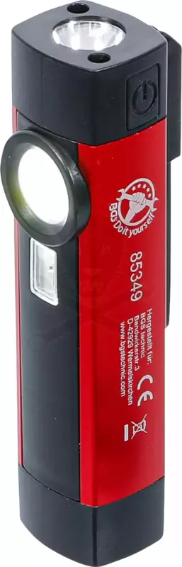 Szerelőlámpa LED COB ledes elemlámpa mini zsebfény UV-s - BGS