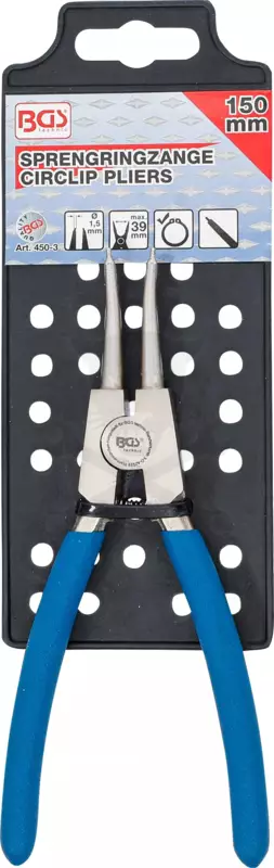 Fogó seeger Genius 06" - 150 mm / 25 mm külső egyenes