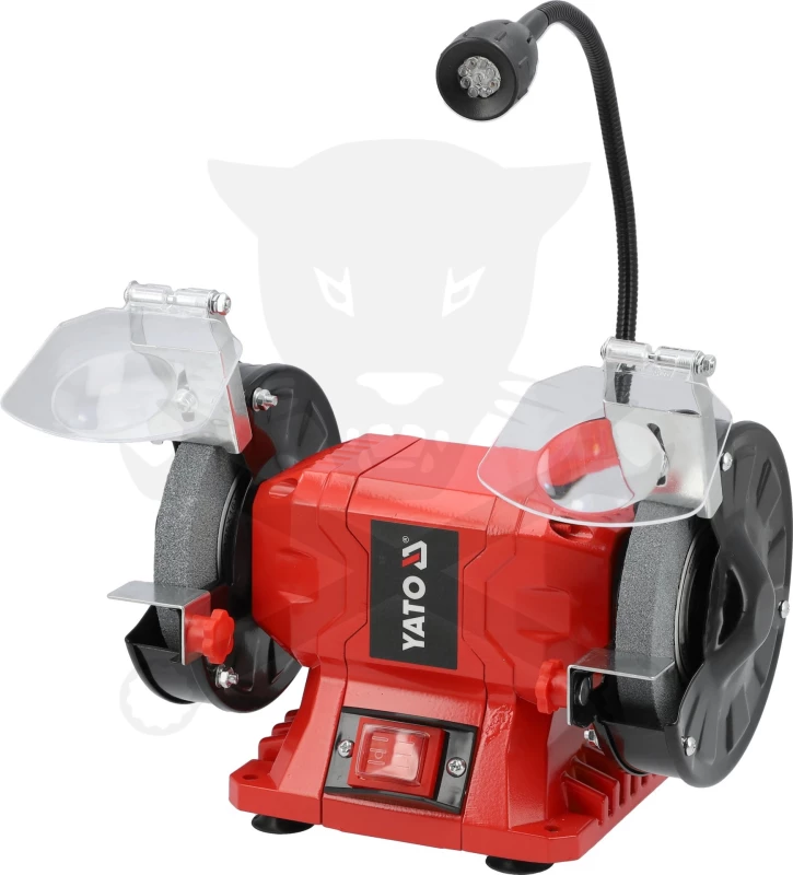 Kettős köszörű, 250 W 150 mm, géplámpával - Yato