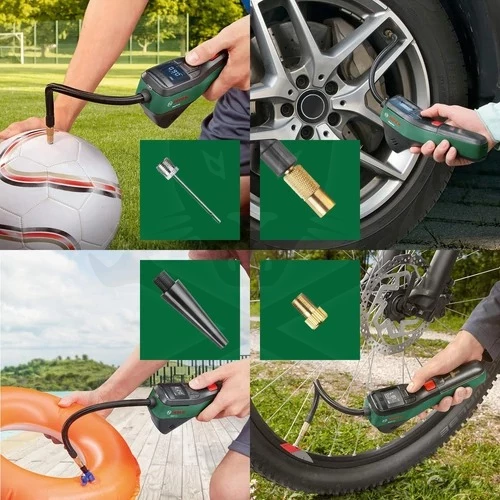 Kompresszor akkus 3,6 V 10,3 bar + 4db fej - Bosch