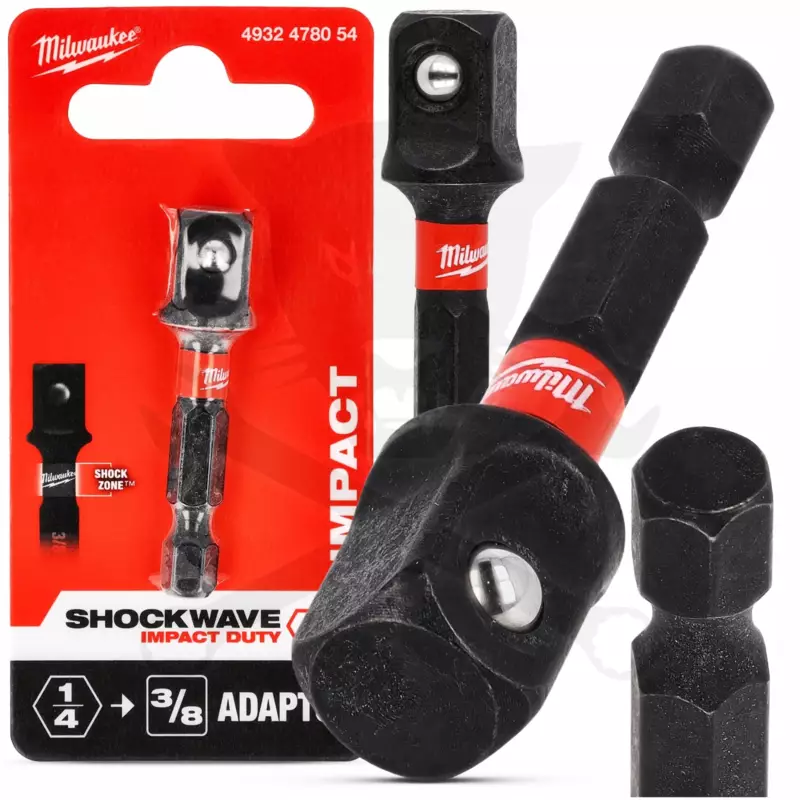 Adapter 1/4"-3/8" hatlap-négylap - Milwaukee