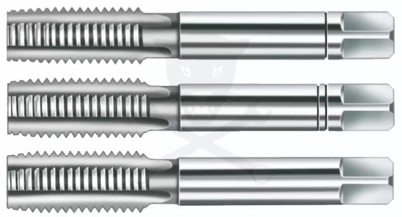 Menetfúró kézi készlet 1/4" x 20 BSW - 3 db-os HSS - Bucovice