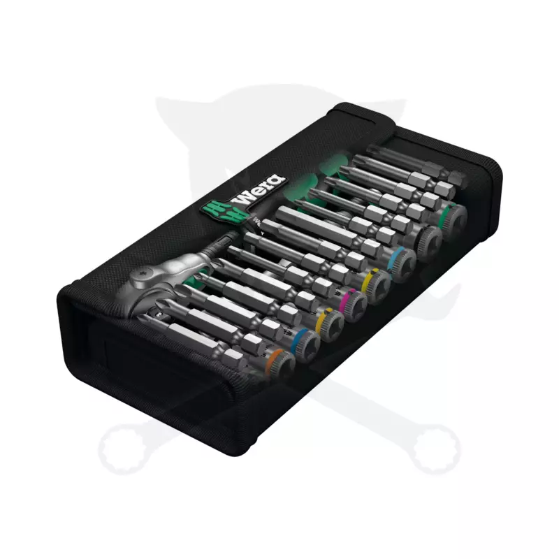Dugókulcs - crowafej készlet 1/4" 6 lap 5-13 mm + bit 28 db-os - Wera