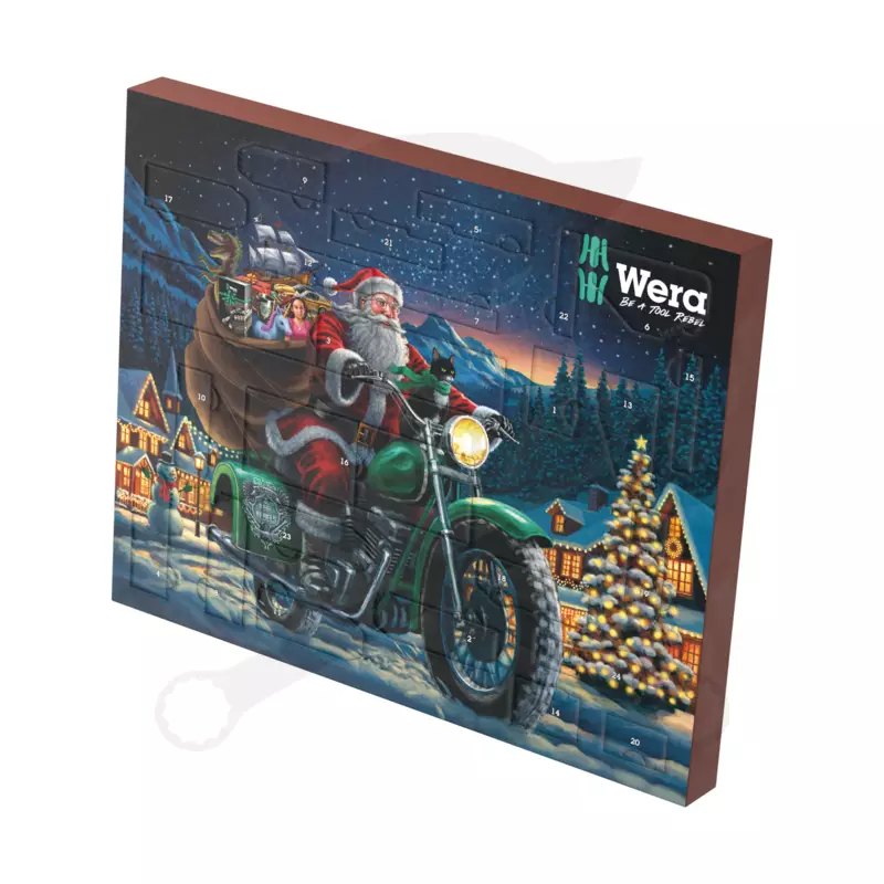 Karácsonyi szerszámkészlet ADVENTI KALENDÁRIUM 28 db-os - Wera