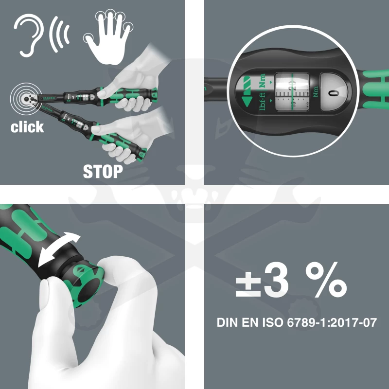 Nyomatékkulcs 60-300 Nm 1/2" - jobbos - Wera