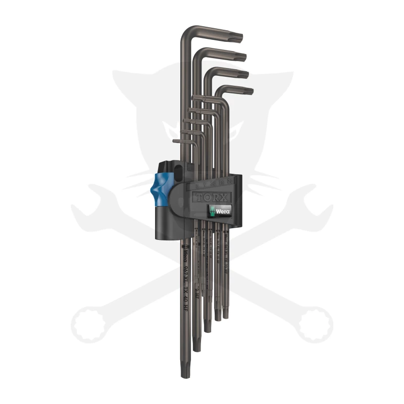 Torx kulcs készlet 9 részes T8 - T40 hosszú - Wera