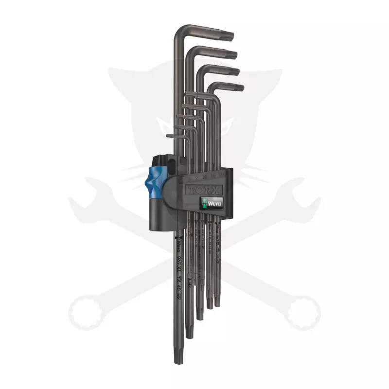 Torx kulcs készlet 9 részes T8 - T40 hosszú - Wera