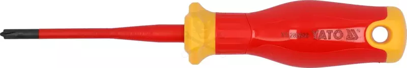 Csavarhúzó VDE 1000 V szigetelt +-/PH1x80 mm - Slim - Yato