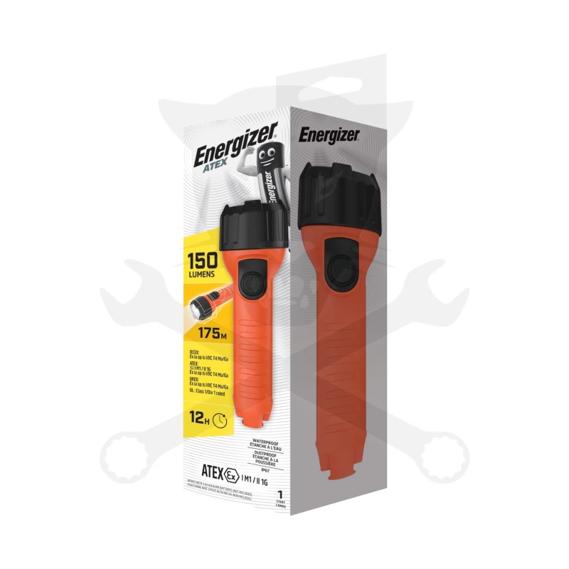 Elemlámpa Robbanásbiztos Energizer Atex 2db AA