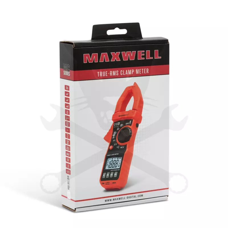 Multimeter, lakatfogós AC/DC 600V / 600A True RMS - Maxwell