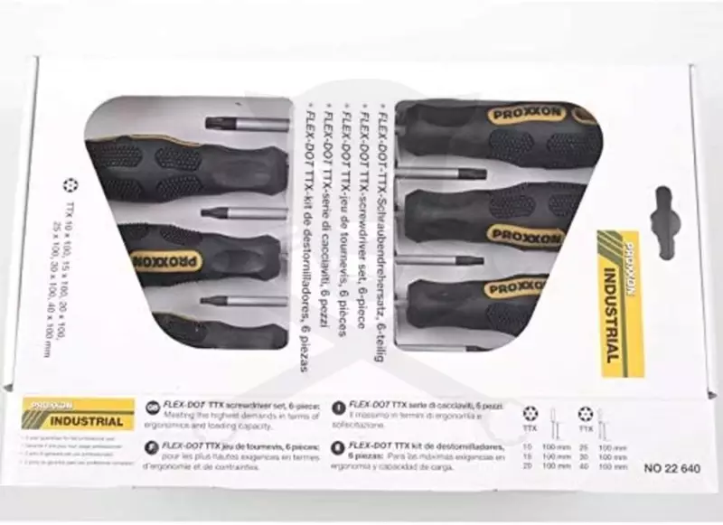 Csavarhúzó készlet torx 6 részes - Proxxon (22.640)