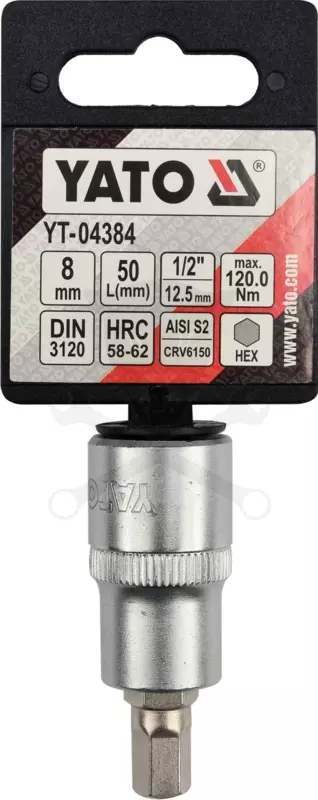 Rátűzőkulcs - crowa+bit 1/2" imbusz  8 mm