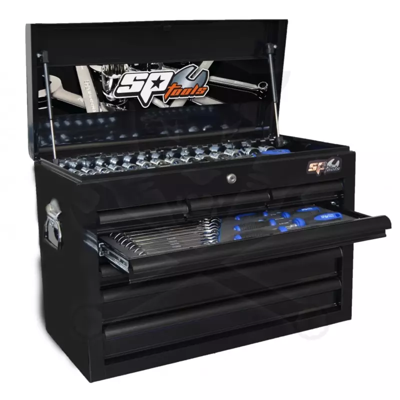 Szerszámos láda felszerelt SP Tools szerszámokkal 130 részes -