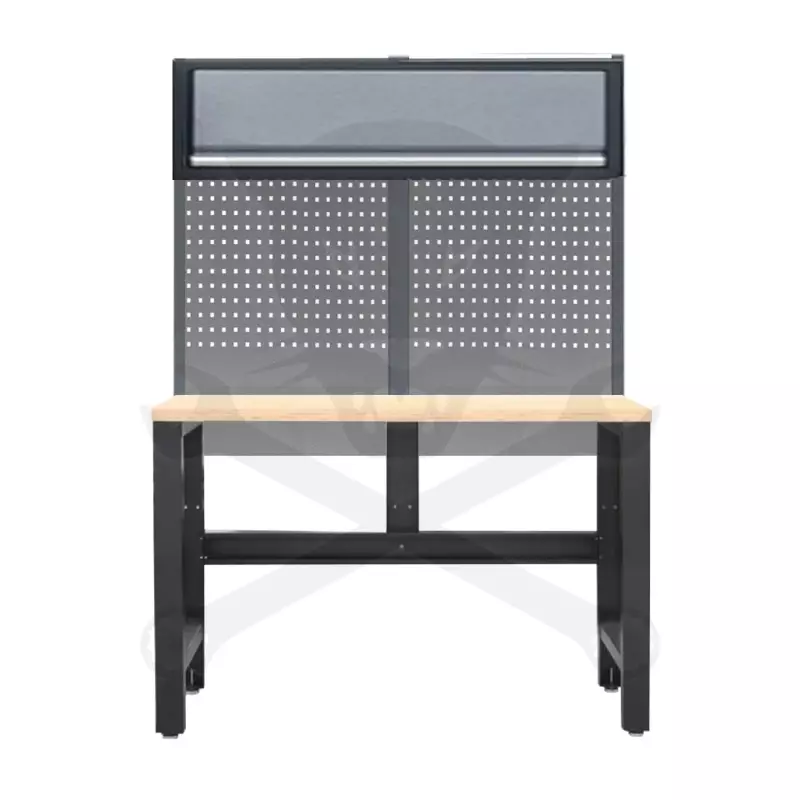 Műhelybútor SP SERIES Alsó rész: SATUPAD Keményfa munkalap+hátf+szek