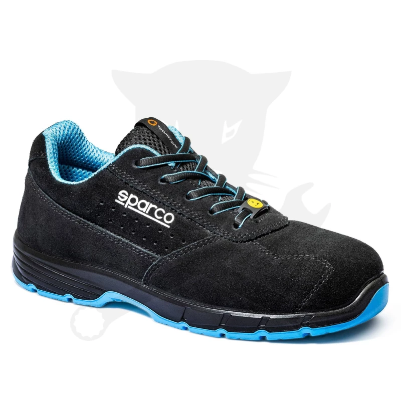 Munkavédelmi cipő SPARCO - Horizon Moreno S1PS fekete-kék 39-es