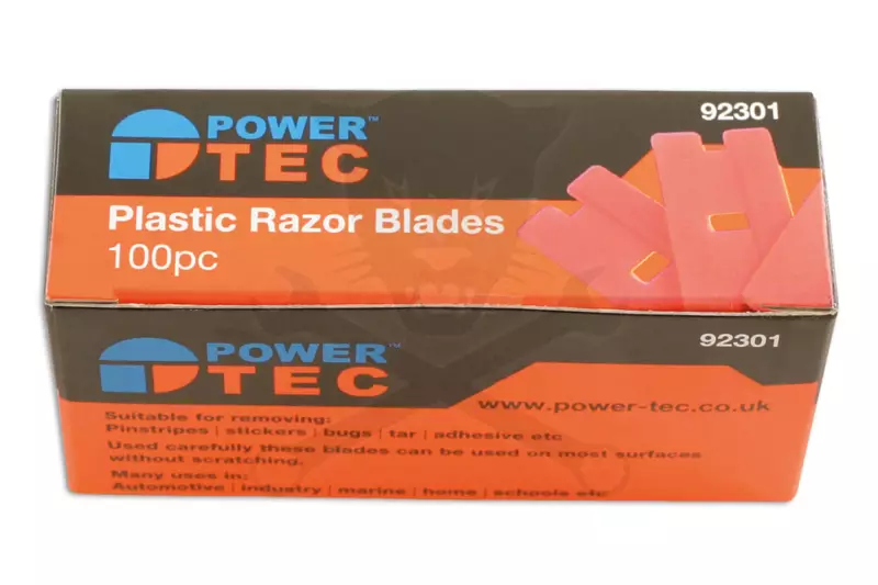 Kaparó penge MŰANYAG, egyélű pengék 100 db-os - PowerTec
