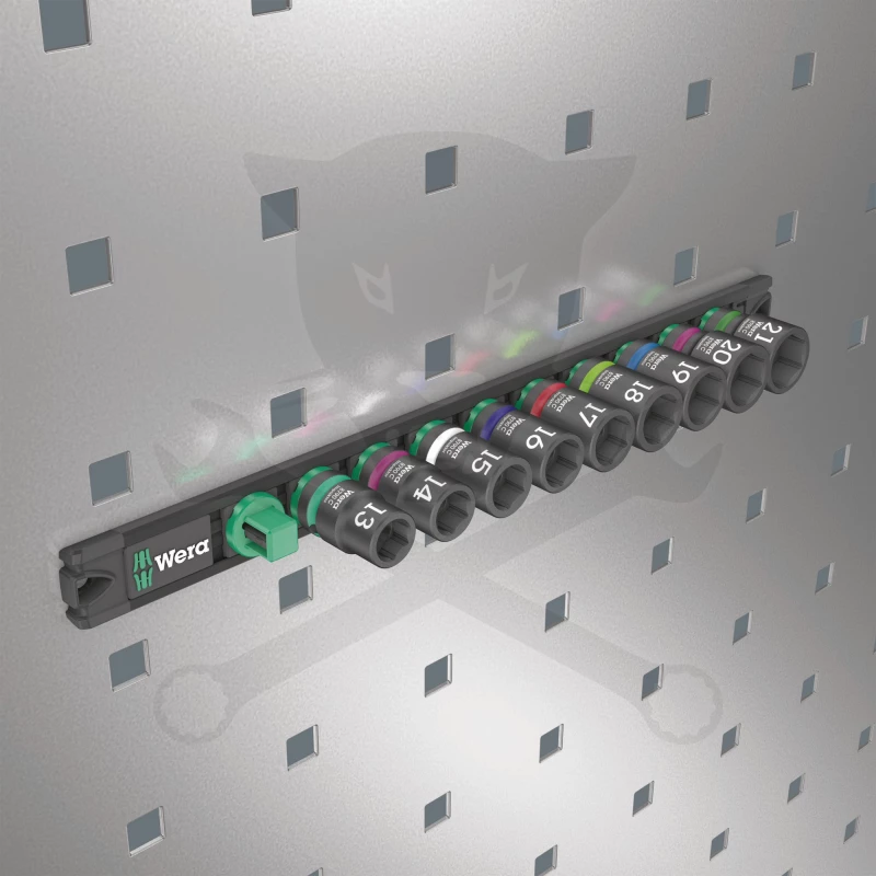 Légkulcsfej készlet 1/2"  9 db-os 13-21 mm Zyklop Impaktor - Wera