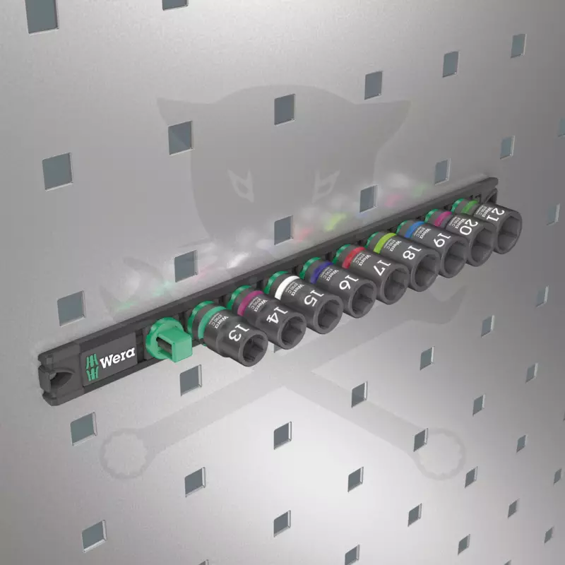 Légkulcsfej készlet 1/2" 9 db-os 13-21 mm Zyklop Impaktor - Wera