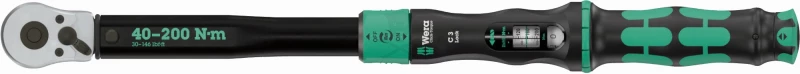Nyomatékkulcs 40-200 Nm 1/2" - jobbos, nyomatékzáras - Wera