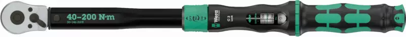 Nyomatékkulcs 40-200 Nm 1/2" - jobbos, nyomatékzáras - Wera