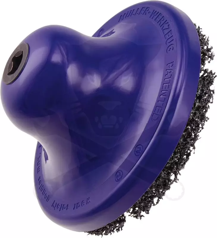 Tisztítókorong - négertárcsa befogó 1/2" 160x75 mm+1db tárcsa készlet