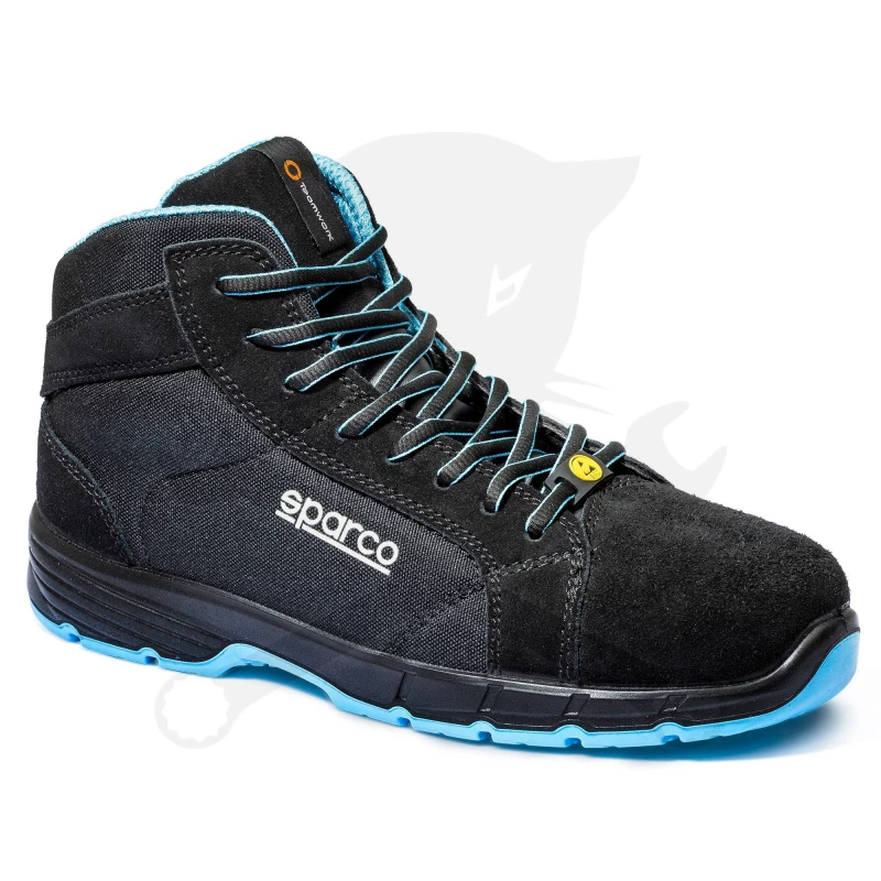 Munkavédelmi bakancs SPARCO - Horizon-H FARGO ESD S3S SR FO Fekete-Kék 39-es