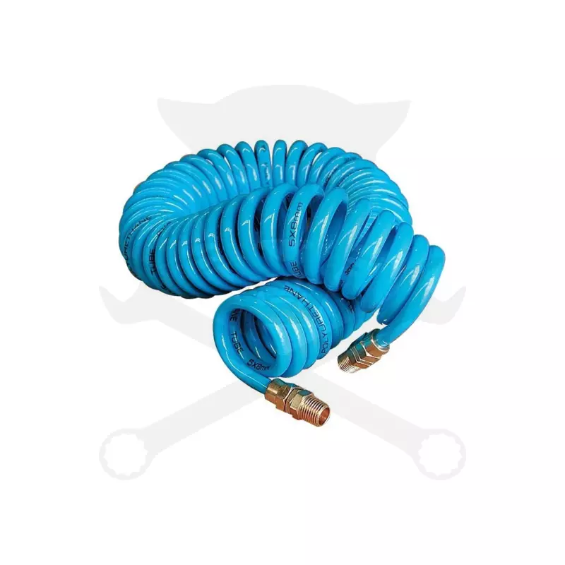 Levegőcső spirál 9 m kék - szerelt 8 mm / 5 mm PU - SP Tools