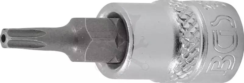 Rátűzőkulcs - crowa+bit 1/4" torx, furatos TPX15 x 38 mm - BGS