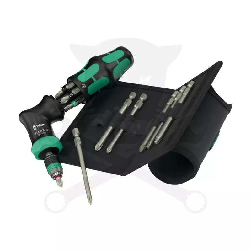 Csavarhúzó, bit tartós, racsnis 1/4" Kraftform Pistol RA-R 2- Wera
