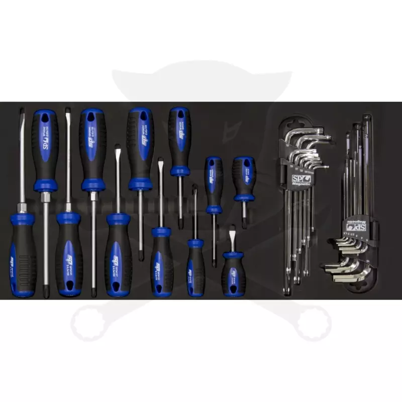 Szerszámos láda felszerelt SP Tools szerszámokkal 130 részes -