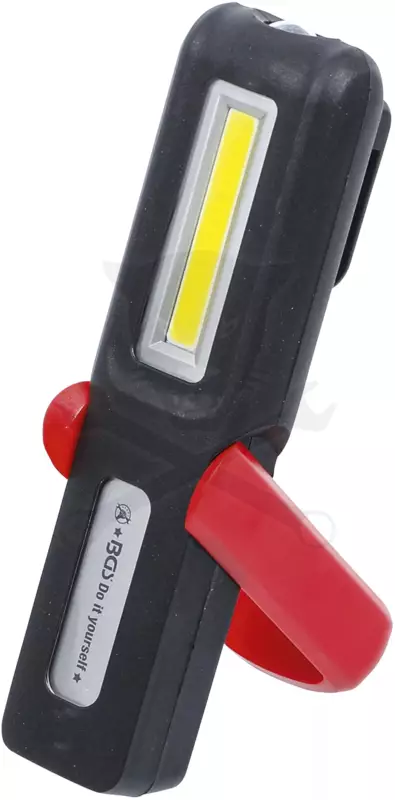 Szerelőlámpa LED COB ledes akkuslámpa - Li-Ion, 3W 150 Lumen - BGS