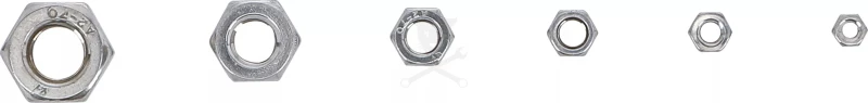 Anyacsavar készlet 300 db-os inox M3 - M10 - BGS