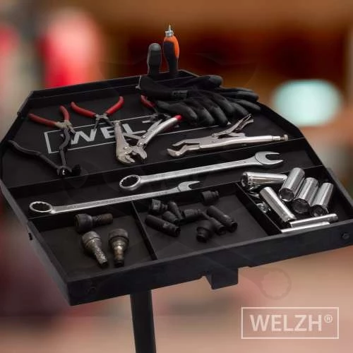 Szerszámos kocsi  - osztott szerviztálcás állítható magasságú - Welzh